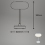 Na stůl - BRILO 7440-014 LED bateriové stolní svítidlo pr.12,5 cm, LED modul, 3W, 350 lm, matný chrom - BRILO - foto 7