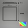 Hranatá - BRILO 7090-416 Slim svítidlo LED panel, 29,3 cm, 1850 lm, 15 W, bílé - BRILO - foto 7