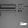 Nepřímé osvětlení - BRI 2204-018 LED nástěnné svítidlo 36 cm 8W 800lm chrom - BRILONER - foto 7