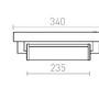 Koupelnová - RED R14518 ROCCA 34 nástěnné svítidlo LED 8W 720lm 3000K 34x6x6cm chrom - RED - DESIGN RENDL - foto 7