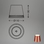 Na stůl - BRILO 7485013 Nabíjecí stolní lampa, 11 cm, 2,6W, 280lm, měď - BRILONER - foto 7
