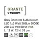 Sloupková - NV 9790021 Venkovní sloupkové svítidlo GRANTE šedý beton a hliník LED 5W 3000K 220-240V IP65 - NOVA LUCE - foto 7