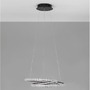 Kruhová - NV 9748165 Závěsné svítidlo GINEVRA černý hliník a akryl LED 45W 230V 3000K IP20 stmívatelné - NOVA LUCE - foto 7