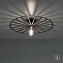 Dekorativní - LD 15636-18 SPIKE LED stropní svítidlo 50x50 matná černá barva kruhové s laťovým designem - LEUCHTEN DIREKT / JUST LIGHT - foto 7