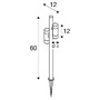 Zápichy - LA 1007869 HELIA SLIM Pole double LED, venkovní stojací lampa, černá IP65 3000K - BIG WHITE (SLV) - foto 7