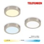 Kruhová - TF 309502TF TELEFUNKEN Smart LED přisazené svítidlo, pr. 22,5 cm, 18 W, matný nikl 309502TF - foto 7