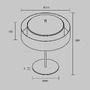 Stolní lampy dekorační - M MOD613TL-02W Stolní lampa Bergamo E14x2 40W MOD613TL-02W - MAYTONI - foto 7