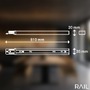 Lištové Briloner 230V - BRILO 8003006 1fázový vysokonapěťový systém kolejnice – 230V, kov, 75 cm, přisazená, bílá - BRILO - foto 7