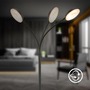Stojací lampy - BRILO 1585015 Megg stojanová lampa - 12W, 800lm, LED, stmívatelná, nastavitelná, dotykový vypínač, černá - BRILO - foto 7