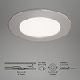 Kruhová - BRI 7284-032 3ks sada LED vestavné svítidlo, pr. 12 cm, 8 W, matný nikl - BRILONER - foto 7