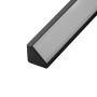 Rohové profily - LED profil R6C černý rohový 16*16 - foto 7