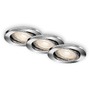 Kruhová - BRI 7220-038 3ks sada LED vestavné svítidlo, pr. 8,6 cm, 5 W, chrom - BRILONER - foto 7