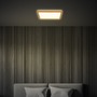 Hranatá - BRILO 7452314 Tava Wood LED stropní svítidlo, přímé a nepřímé osvětlení, ploché, imitace dřeva, 29x29 cm - BRILO - foto 7