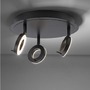 Bodová - PN 6788-13 SILEDA LED stropní bodové svítidlo antracit, kruhové, 3 ramenné, otočné, ochrana proti vodě 3000K - PAUL NEUHAUS - foto 7