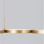 Podélná - NV 9248118 Závěsné svítidlo MAGNUS mosazný zlatý hliník a akryl LED 41W 230V 3000K IP20 stmívatelné - NOVA LUCE - foto 7