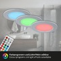 Kruhová - BRI 7035-034 RGB-CCT LED vestavná svítidla sada, pr.9,2 cm, 3x LED, 4,8 W, 450 lm, matný chrom - BRILONER - foto 7