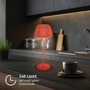 Stolní lampy dekorační - BRILO 7553012 Nabíjecí stolní lampa Riffle - 36,5 cm, 2W, 200lm, IP44, bezdrátová, LED, stmívatelná, dotykový vypínač, oranžová - BRILO - foto 7