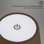 Na stůl - BRILO 7438-017 LED nabíjecí stolní lampa 38 cm 2,6W 280lm hnědé - BRILO - foto 7