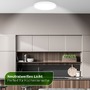 Kruhová - BRILO 7548016 Tava A LED stropní svítidlo, energetická třída A, přímé a nepřímé osvětlení, 50.000h životnost, kruhové 42 cm, bílé - BRILO - foto 7