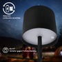 Stolní lampy dekorační - BRILO 7521015 Sigo LED stolní lampička bezdrátová IP44, stmívatelné, s nabíjecí základnou, černá - BRILO - foto 7