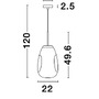 Koule - NV 9190391 Závěsné svítidlo LAVA měděný kov ručně vyrobené měděné sklo E27 1x12W 230V IP20 bez žárovky - NOVA LUCE - foto 7