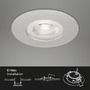 Kruhová - BRI 7046-034 3ks sada LED vestavné svítidlo, pr. 9 cm, 5 W, matný chrom - BRILONER - foto 7