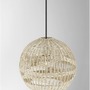 Dekorativní - NV 9586503 Závěsné svítidlo MARLO přírodní ratan černý kabel E27 1x12W 230V IP20 bez žárovky - NOVA LUCE - foto 7