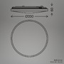 Kruhová - BRI 3934018 Tak stropní svítidlo pr.33 cm - 22W, 2400lm, LED, hvězdné nebe, IP44, chrom - BRILONER - foto 7