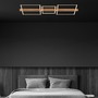 Hranatá - BRI 3843014 Moldura LED stropní svítidlo, stmívatelné, paměťová funkce, 38W, 4900 lm, černá/dřevo - BRILONER - foto 7