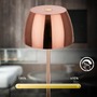 Stolní lampy dekorační - BRILO 7503013 LED nabíjecí stolní lampička Serina Mini, bezdrátová, 20cm, IP44, 2,5W, stmívatelné, dotykový vypínač, měď - BRILO - foto 7