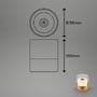 Na stůl - BRILO 7483017 LED nabíjecí stolní lampa, 10 cm, 2W, 150lm, zlatá - BRILONER - foto 7