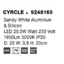 Nepřímé osvětlení - NV 9248160 Nástěnné svítidlo CYRCLE bílý hliník a akryl LED 20.5W 230V 3000K IP20 - NOVA LUCE - foto 7