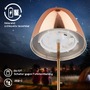 Stolní lampy dekorační - BRILO 7522013 BRILONER Serina LED bezdrátová stolní lampička IP44, stmívatelná, dotykový vypínač, měď 7522013 - foto 7