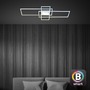 Hranatá - BRILO 3812019 Ram LED stropní svítidlo, Smart, ovládání hlasem nebo v aplikaci, dálkové ovládání, hliník - BRILO - foto 7