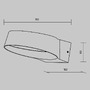Nástěnná - M O443WL-L12GF3K Nástěnné svítidlo Share 3000K 12W teplá bílá 1200lm černý hliník/sklo IP54  - MAYTONI - foto 7