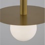 Subtilní - NV 9043311 Závěsné svítidlo PIELO mosazný zlatý kov opálové sklo G9W 1x5W 230V IP20 bez žárovky - NOVA LUCE - foto 7