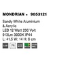 K zrcadlu - NV 9053121 Nástěnné svítidlo nad zrcadlo MONDRIAN bílý hliník a akryl LED 12W 220-240V 3000K IP44 - NOVA LUCE - foto 7