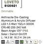 Solární - NV 9120621 Venkovní nástěnné svítidlo LOVETO antracitový hliník a akrylový difuzor LED 1.5W 3000K 3.7V 125st. IP65 solární / vypínač na těle / pohybový senzor - NOVA LUCE - foto 7