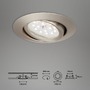 Kruhová - BRI 7172032 3ks sada LED vestavné svítidlo, pr. 8,2 cm, 3,5 W, matný nikl (starý kód: BRI 7172-032) - BRILONER - foto 7
