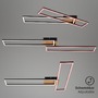 Hranatá - BRILO 3145014 LED CCT rám 110 cm 40W 2x2200lm dřevo-černá (starý kód: BRILO 3145-014) - BRILO - foto 7