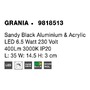 S ramenem - NV 9818513 Nástěnné svítidlo GRANIA černý hliník a akryl LED 6.5W 230V 3000K IP20 - NOVA LUCE - foto 7