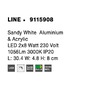 Nepřímé osvětlení - NV 9115908 Nástěnné svítidlo LINE bílý hliník a akryl LED 2x8W 230V 3000K IP20 - NOVA LUCE - foto 7