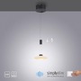 Subtilní - PN 2080-18 LAUTADA LED závěsné svítidlo 1 ramenné kruhové, černá, stmívatelné, nastavitelná výška SimplyDim 3000K - PAUL NEUHAUS - foto 7