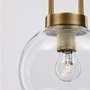 Koule - NV 9241170 Závěsné svítidlo IRVINE čiré sklo černý kabel mosazný zlatý kov E27 1x12W 230V IP20 bez žárovky - NOVA LUCE - foto 7