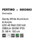 Kruhová - NV 9853683 Závěsné svítidlo PERTINO bílý hliník a akryl LED 48W 230V 3000K IP20 stmívatelné - NOVA LUCE - foto 7