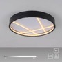 Kruhová - LD 14091-18 LED stropní svítidlo MIKADO, černá, kruhové, stmívatelné, paměťová funkce, SimplyDim, 3000K - JUST LIGHT - foto 7
