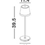 Na baterie - NV 9223405 Venkovní stolní lampa SEINA olivově zelený hliník a akryl LED 2W 2700K 5V DC IP54 vypínač na těle nabíjecí s PG základnou nebo USB C kabelem - NOVA LUCE - foto 7