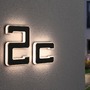 Nástěnná - P 94652 Solární LED domovní číslo a svítidlo písmeno C vč. vyměnitelné nabíjecí baterie IP44 3000K černá - PAULMANN - foto 7