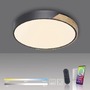 Kruhová - PN 6071-18 Q BILA LED stropní svítidlo Smart Home, pravé dřevo, stmívatelné ZigBee 2700-5000K - PAUL NEUHAUS - foto 7