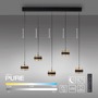 Kruhová - PN 2504-18 Závěsné svítidlo PURE Falling Rings, černá / metalická šedá 2200-5000K - PAUL NEUHAUS - foto 7